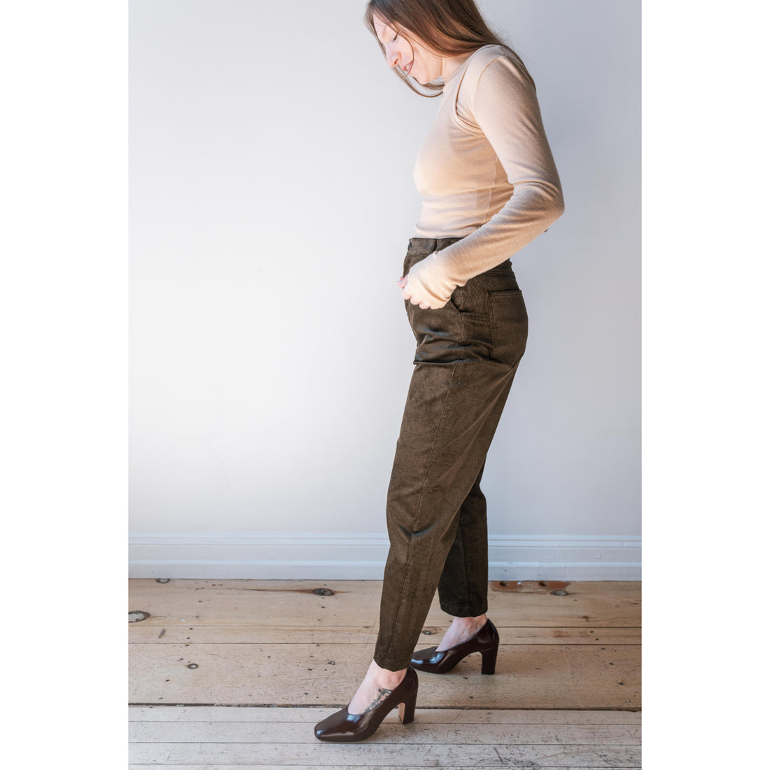 Rachel Comey Corduroy Pseudo Pant in Bark