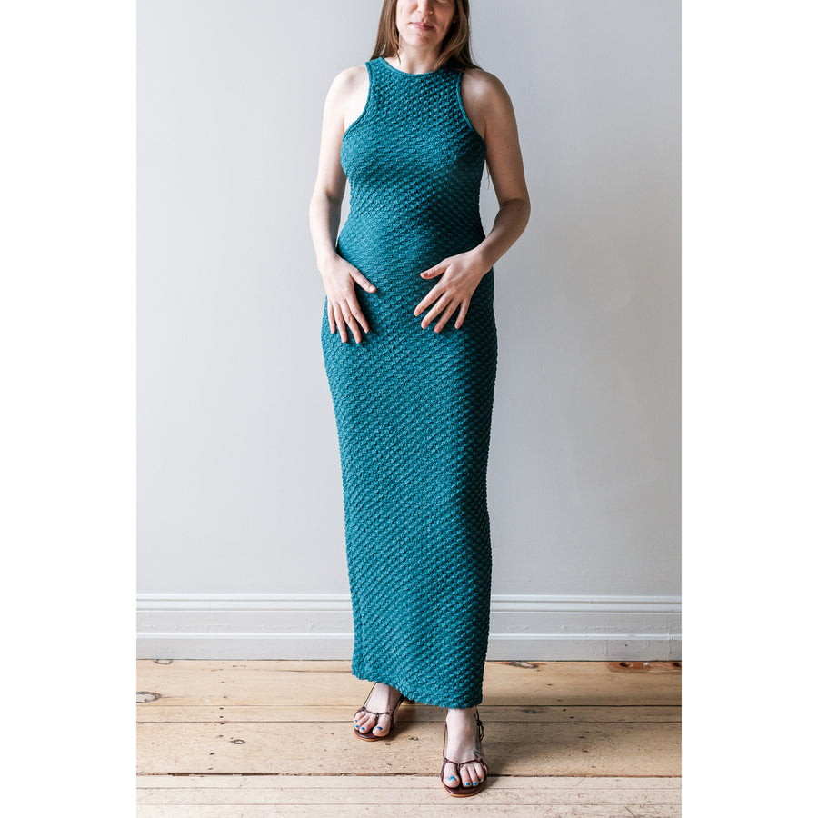 Nomia Racerback Maxi Dress in Petrol