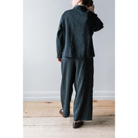 Shaina Mote Palma Pant in Navy Pinstripe