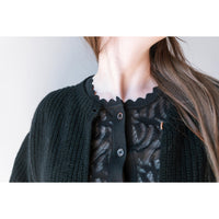 Diotima Portia Cardigan in Black