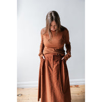 Sayaka Davis Flared Skirt in Cinnamon