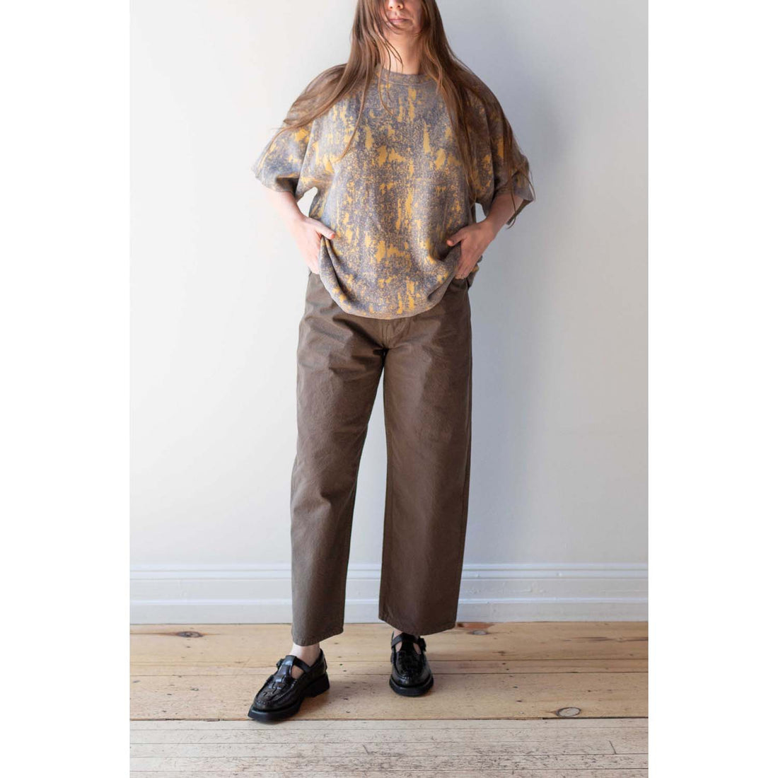 Jesse Kamm California Wide Pant in Mushroom