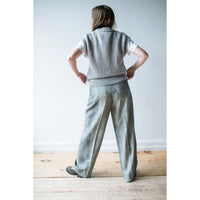 Sayaka Davis Belted Tucked Trousers in Concrete