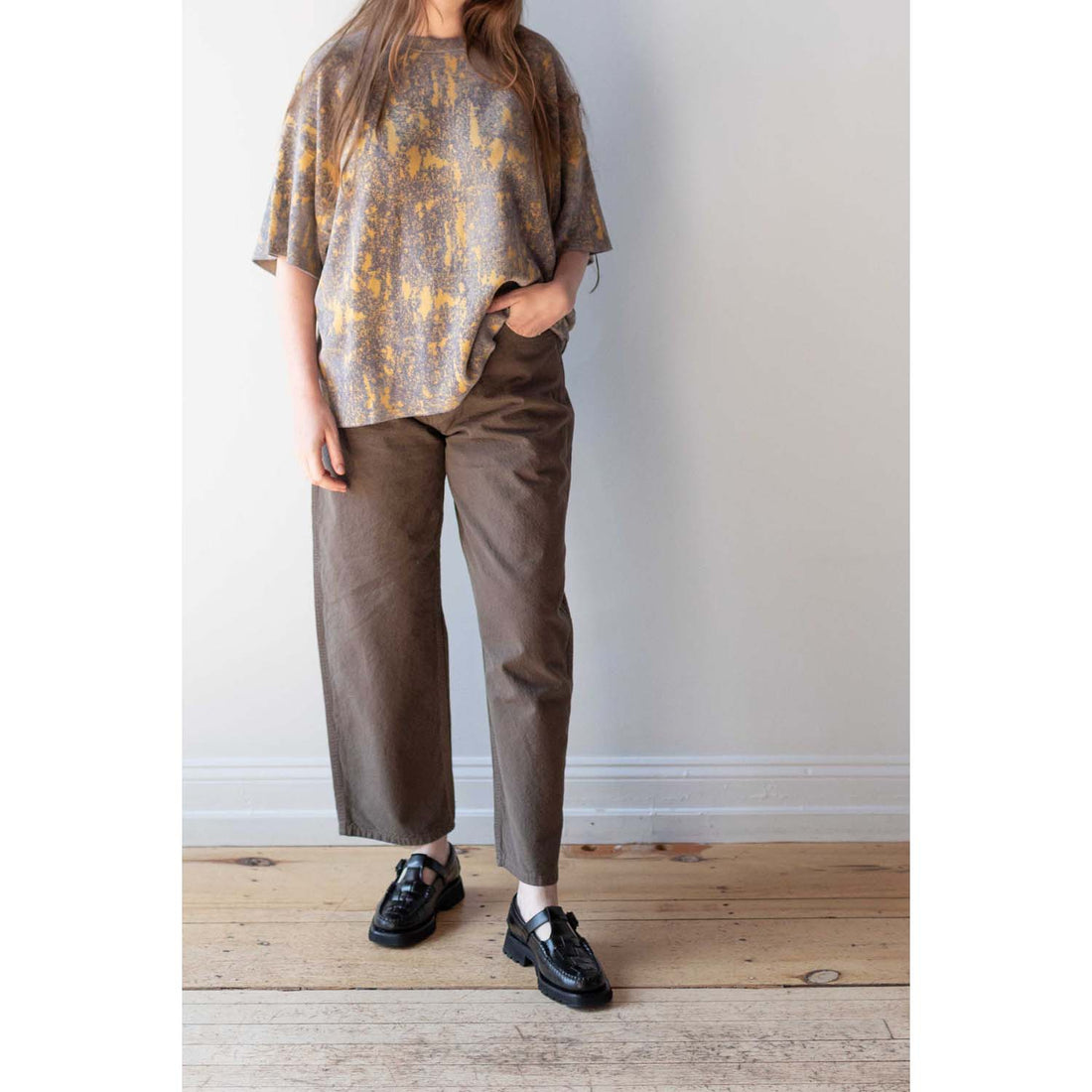 Jesse Kamm California Wide Pant in Mushroom