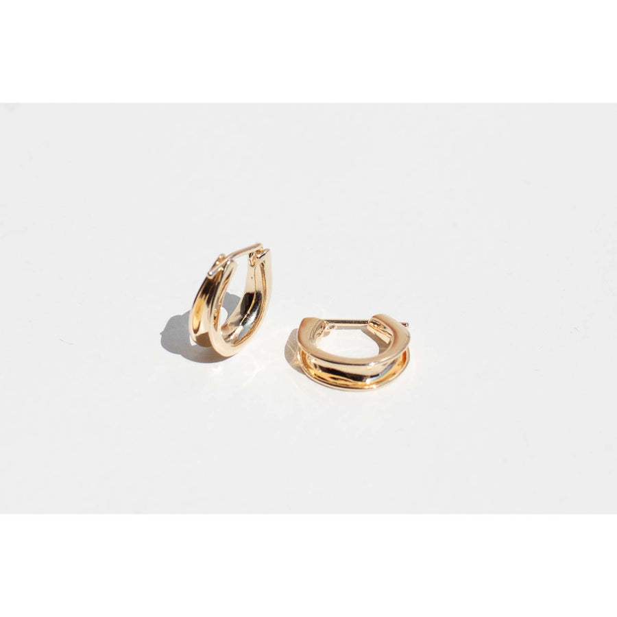 Fay Andrada Lukko SM Hoops in 23K Gold Plated Silver