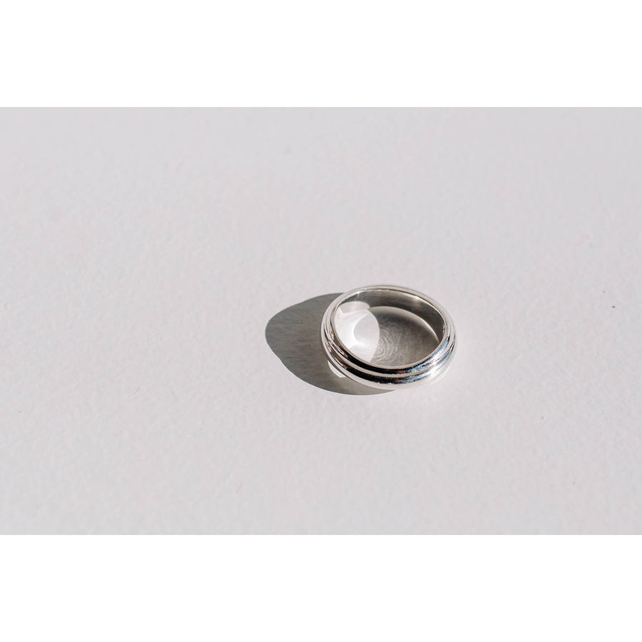 Sapir Bachar Discus Ring in Sterling Silver