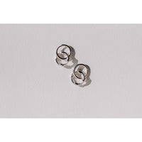 Sapir Bachar Wind Double Hoops in Sterling Silver