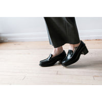 Hereu Sineu Heeled Loafer in Black