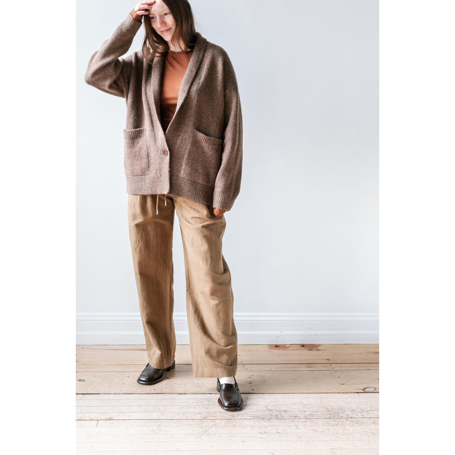 Apiece Apart Manu Drawstring Pant in Toffee