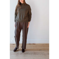 Grei Pleated Cruiser Pant in Dark Taupe