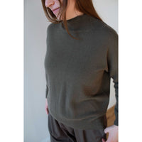 Evam Eva Cashmere Turtleneck in Khaki