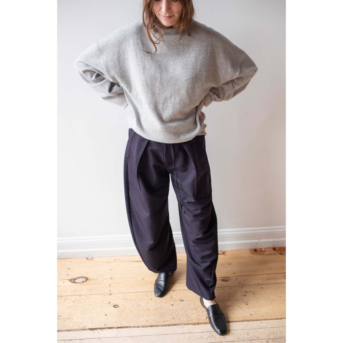 Extreme Cashmere Tes Sweater in Grey