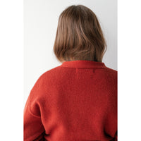 Extreme Cashmere Clover Cardigan in Harissa