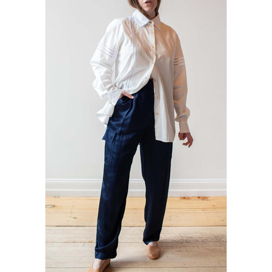 Raquel Allegra Carly Pant in Midnight