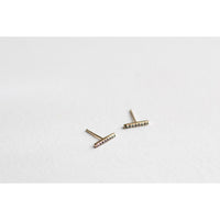 Melissa Joy Manning Black Diamond Linear Stud Earrings