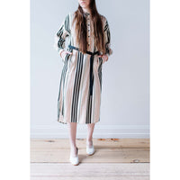 Raquel Allegra Dinka Midi Dress in Savanna Ecru