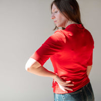 Carleen Mockneck Siren Tee in Red