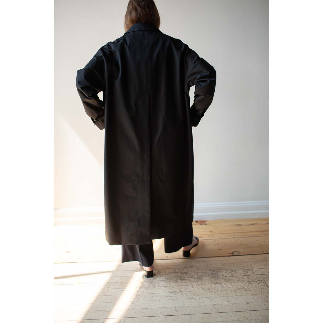 Studio Nicholson Holin Coat in Black Grape