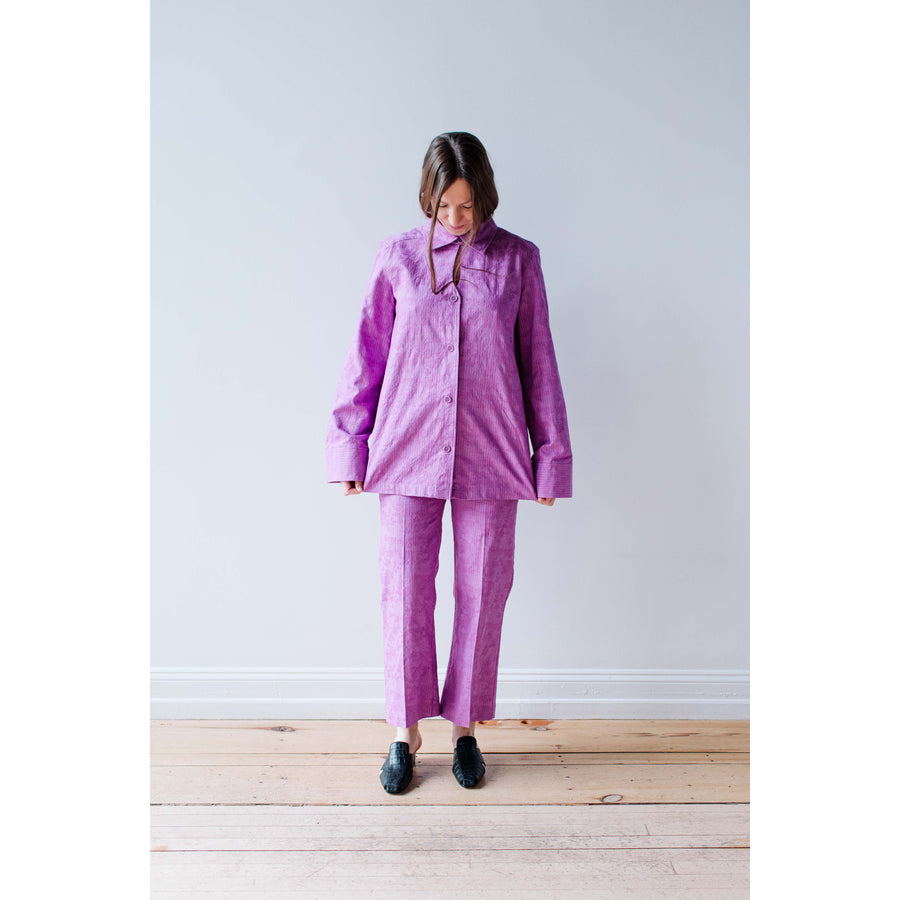 Rodebjer Miso Stripe Pants in Orchid