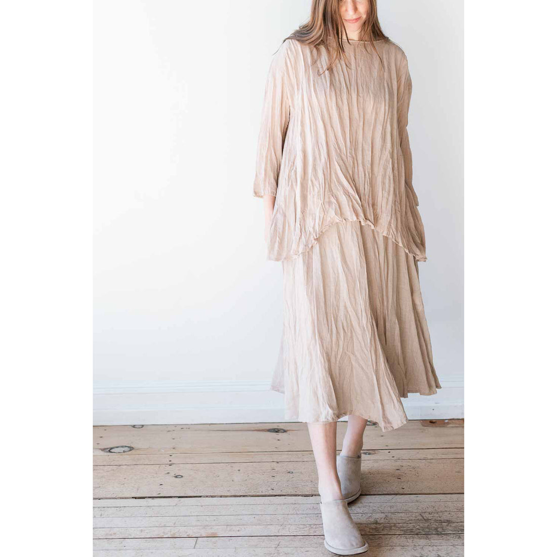 Pas de Calais Long Skirt in Beige