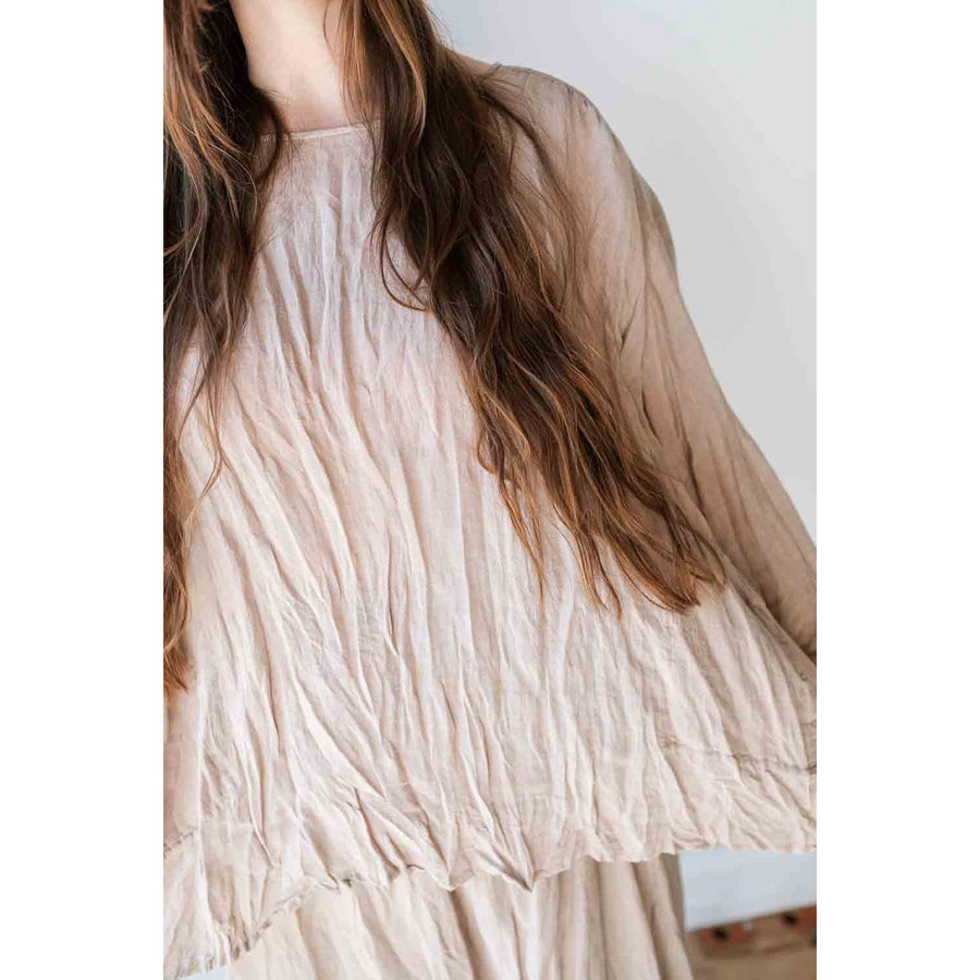 Pas de Calais Voluminous Blouse in Beige