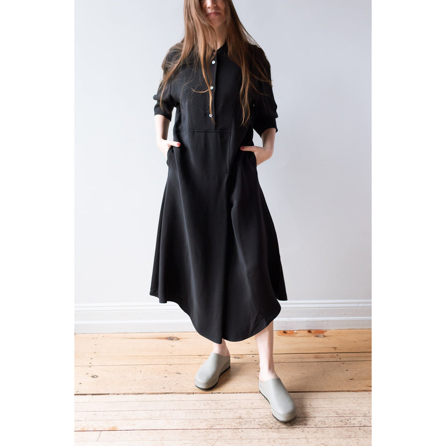 Studio Nicholson Sabo Shirt Dress in Darkest Navy