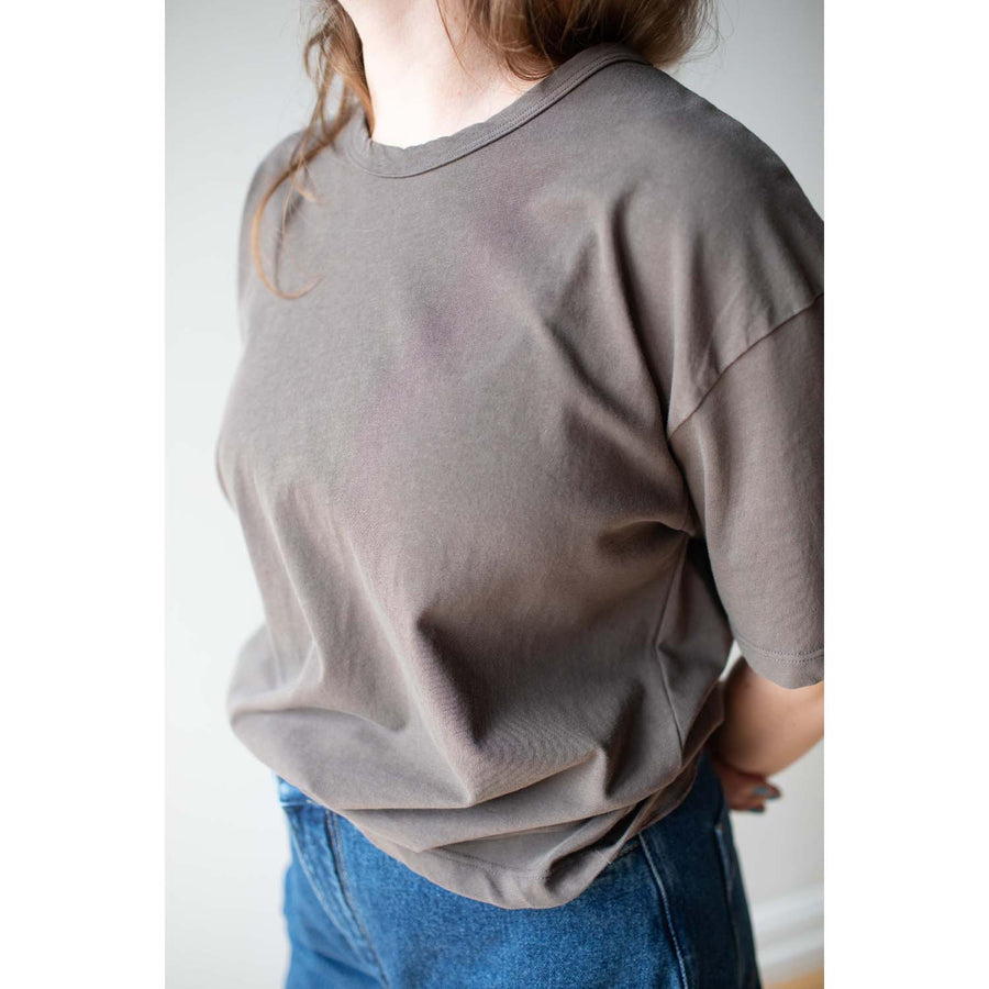 Ichi Antiquités Crew Knit Pullover in Mocha