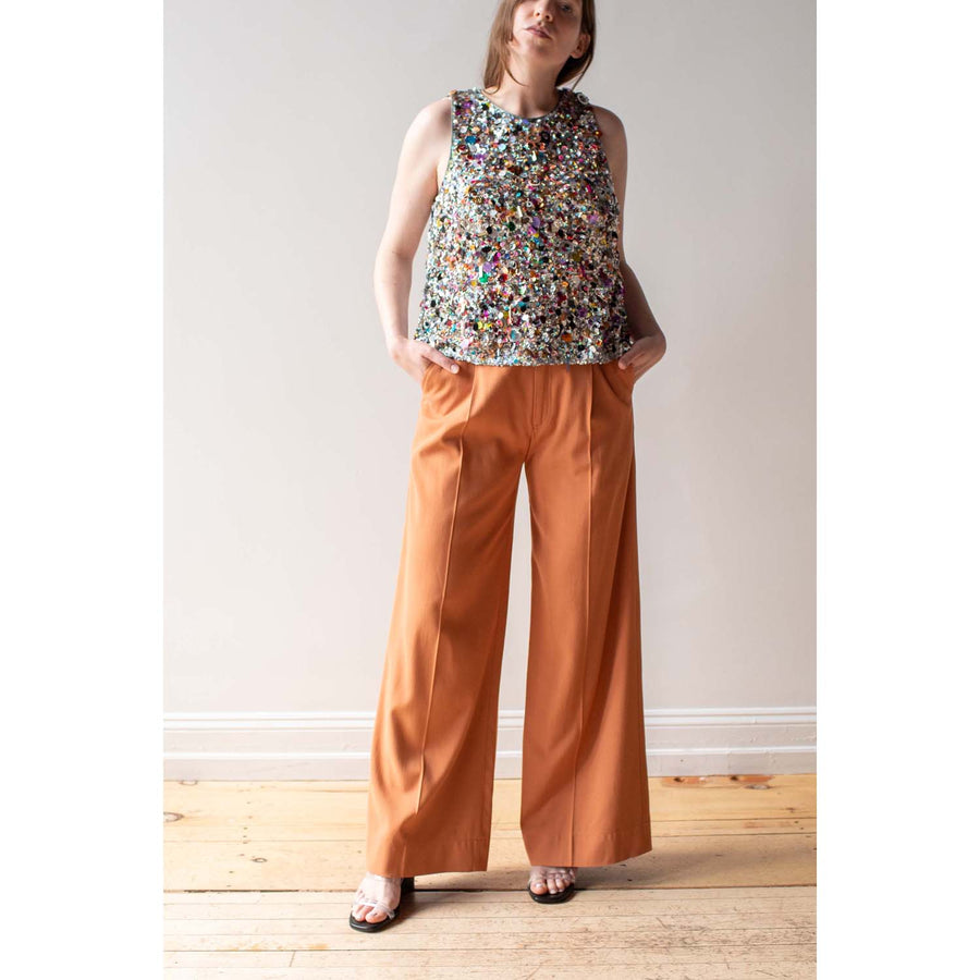 Rodebjer Addie Pants in Dark Rust