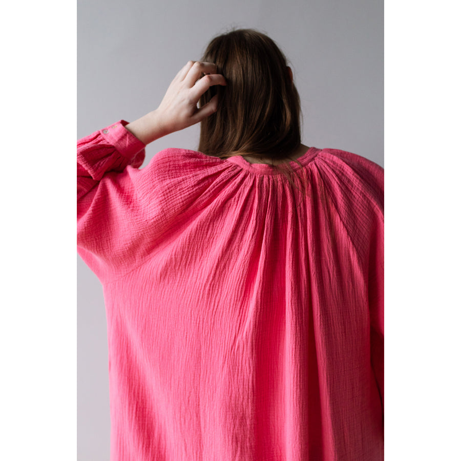 Anaak Emilie Longsleeve Caftan in Pink