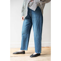 Chimala Selvedge Denim Ranch Pants in Dark Wash