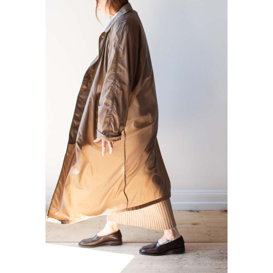 Hope Flood Nylon Coat in Mid Beige