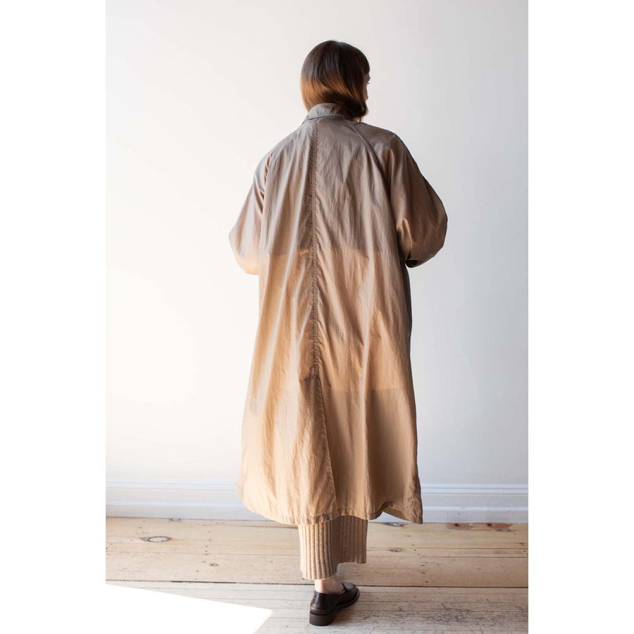 Hope Flood Nylon Coat in Mid Beige