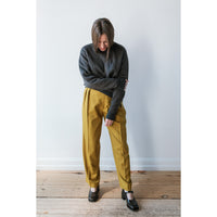 Kallmeyer Houghton Pleated Trouser in Chartreuse