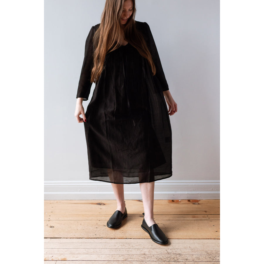 Anaak Mai Longsleeve Dress in Onyx