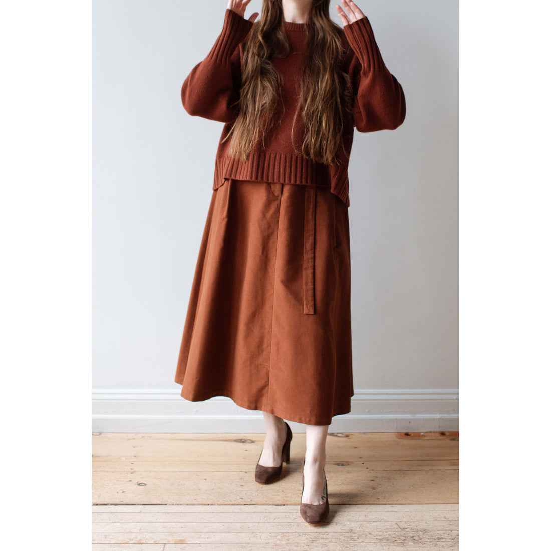 Sayaka Davis Flared Skirt in Cinnamon