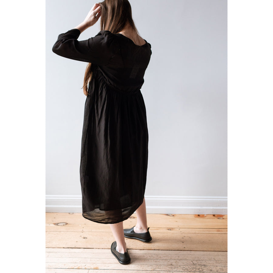 Anaak Mai Longsleeve Dress in Onyx