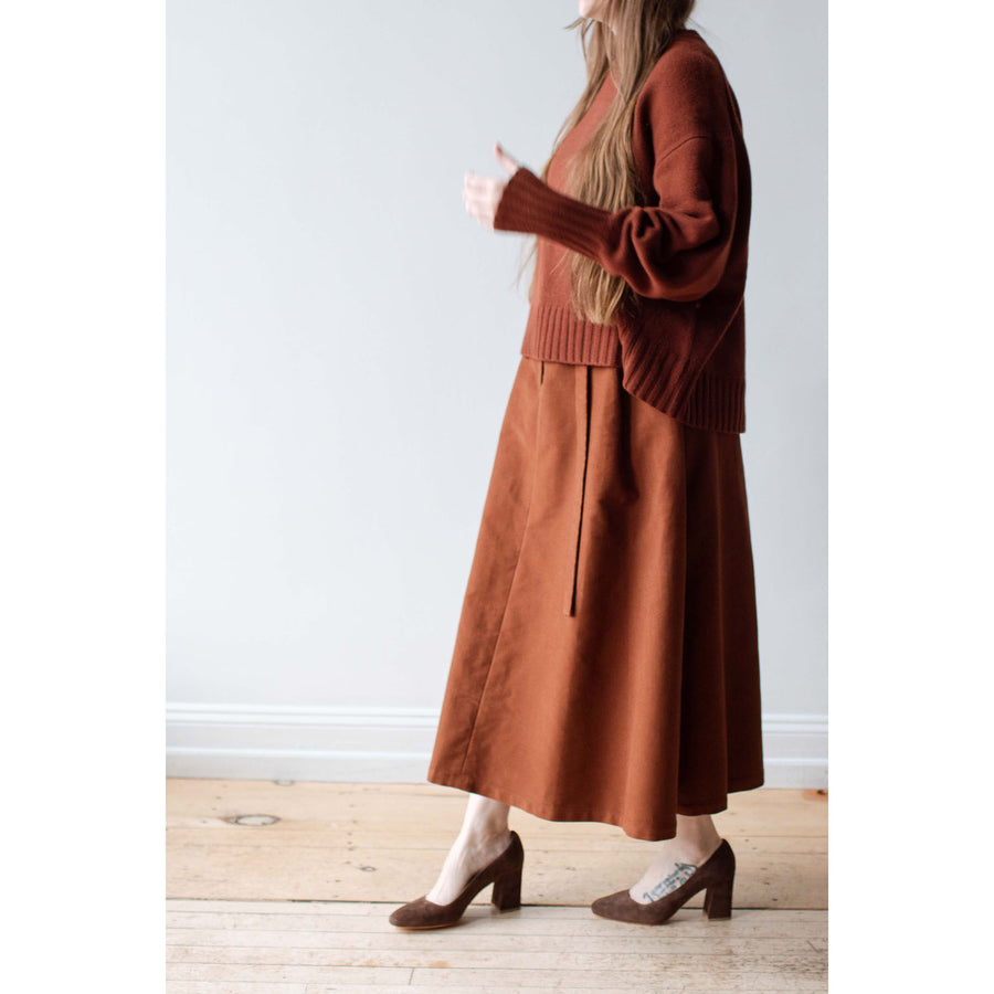 Sayaka Davis Flared Skirt in Cinnamon