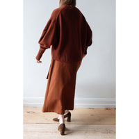 Sayaka Davis Balloon Sleeve Sweater in Cinnamon