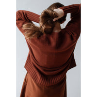 Sayaka Davis Balloon Sleeve Sweater in Cinnamon