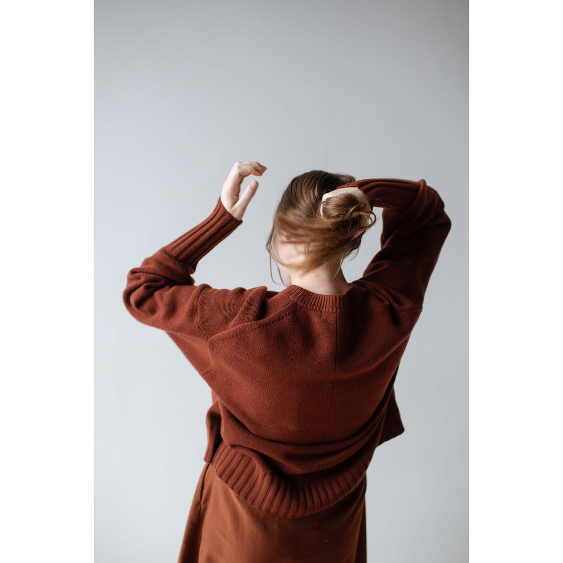 Sayaka Davis Balloon Sleeve Sweater in Cinnamon