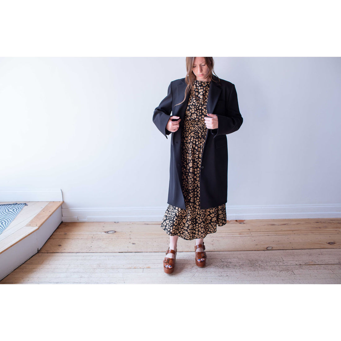 Nomia Oversize Overcoat in Black