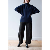 Sayaka Davis Highcollar Sweater in Indigo