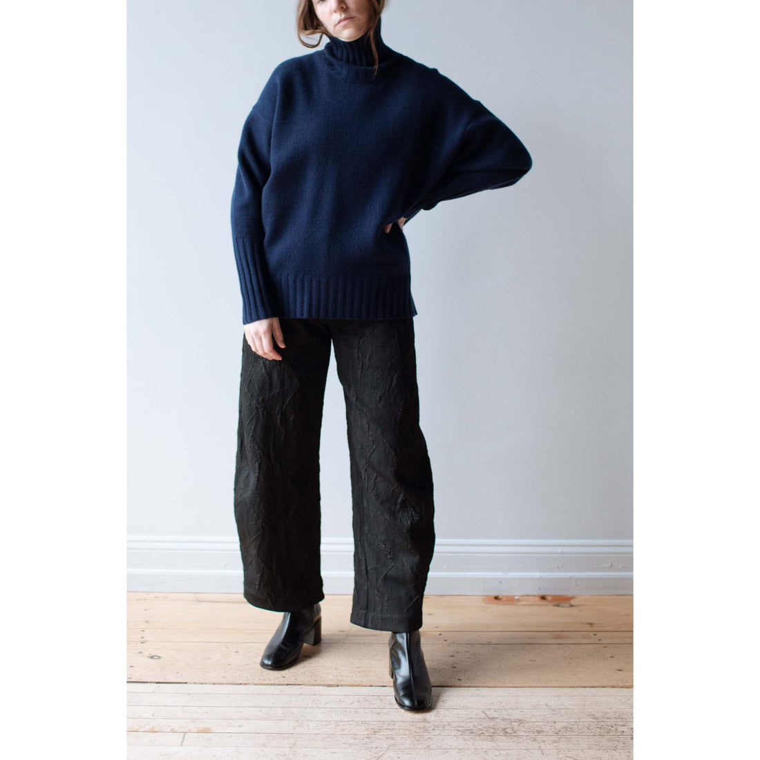 Sayaka Davis Highcollar Sweater in Indigo