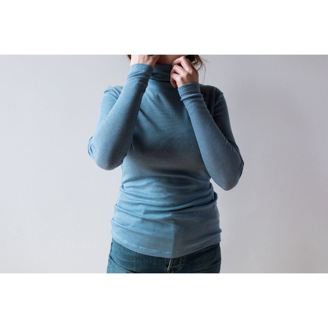 Grei Base Layer Turtleneck in Light Blue