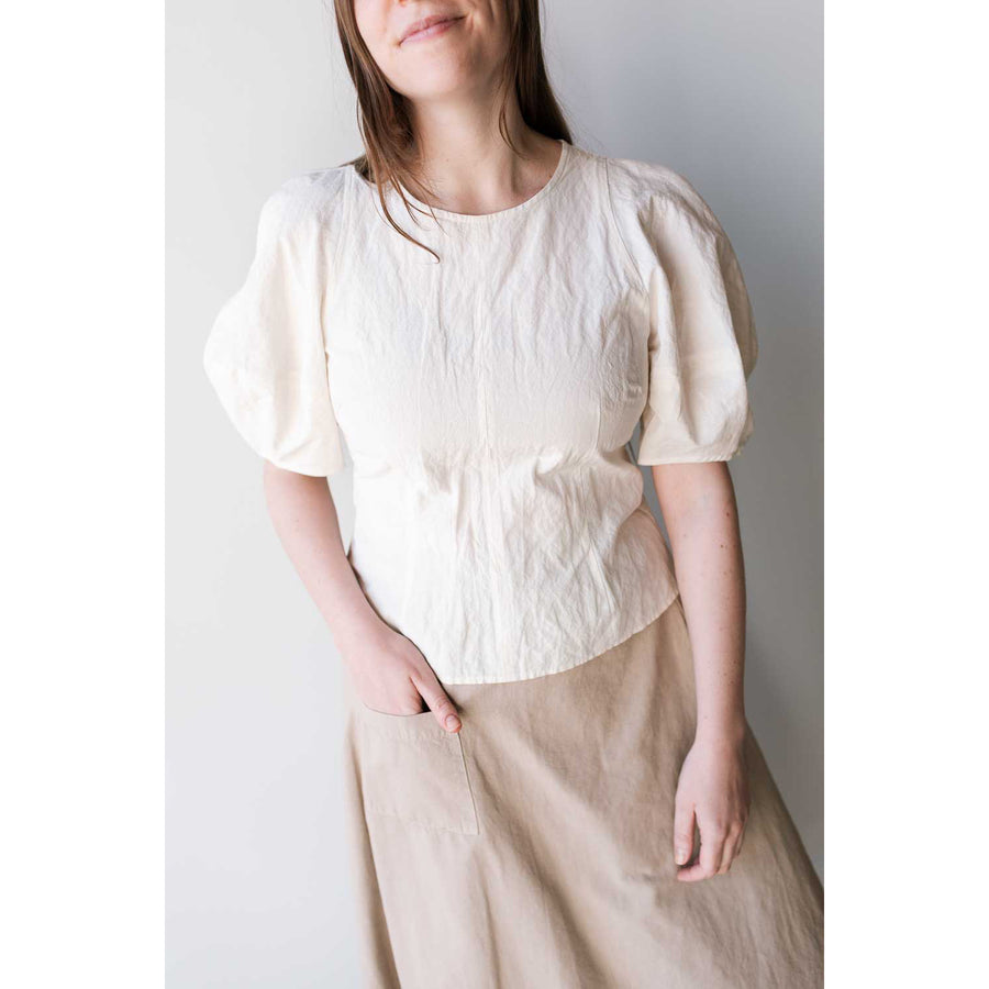 Apiece Apart Lino Top in Cream