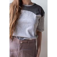 Carleen Western Tee in OOAK Grey