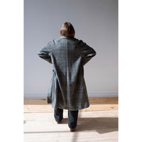 Nicholson & Nicholson My Robe Coat in Grey Check