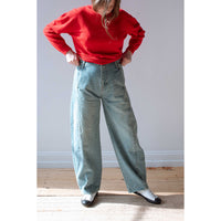 Sayaka Davis Barrel Denim Pants in Light Blue