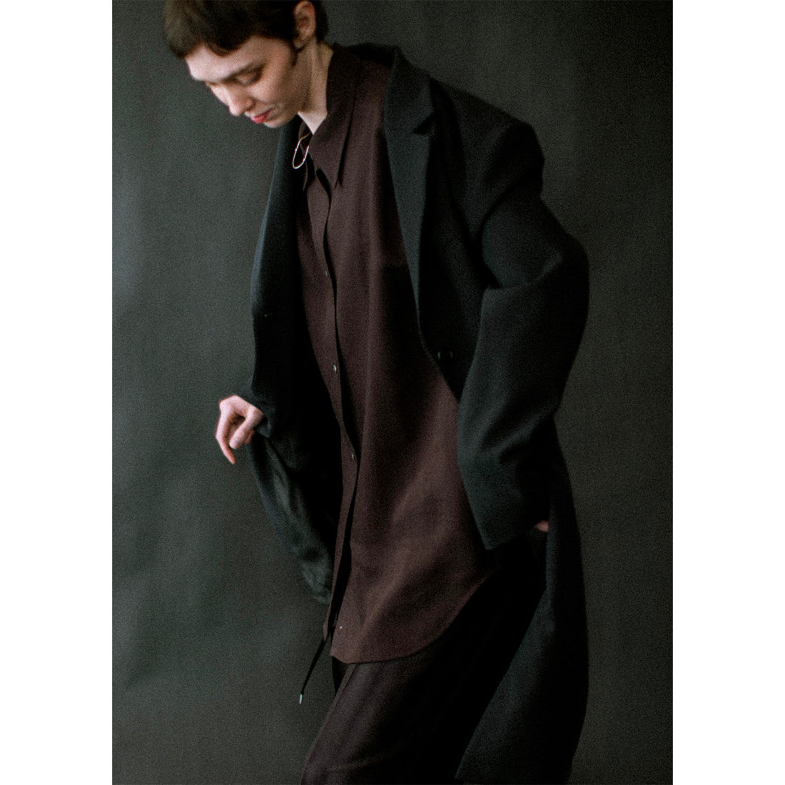 Nomia Oversize Overcoat in Black