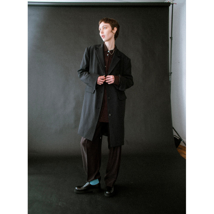 Nomia Oversize Overcoat in Black